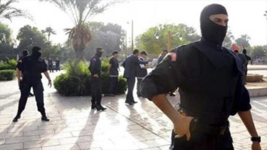 Agentes de la Policía de Marruecos.
