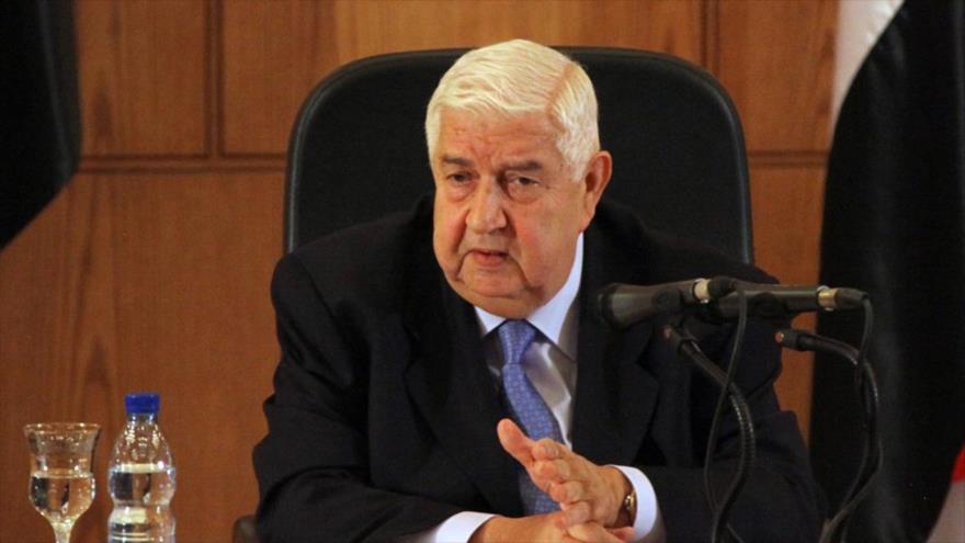 El ministro de Asuntos Exteriores sirio, Walid al-Moalem.