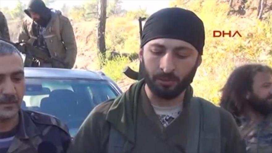 Alparslan Celik, el comandante del grupo terrorista que ordenó matar al piloto ruso.