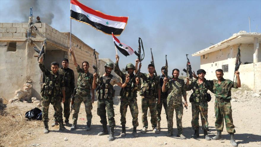 Fuerzas del Ejército sirio.