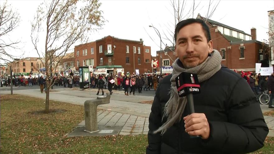 Miles de quebequenses se manifiestan contra la austeridad