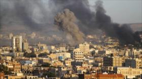Cazas saudíes continúan sus ataques contra capital yemení