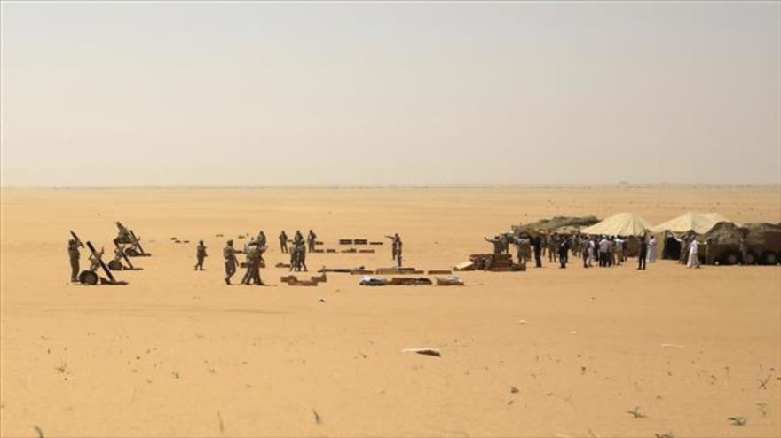 Una base militar en Najran, suroeste de Arabia Saudí.