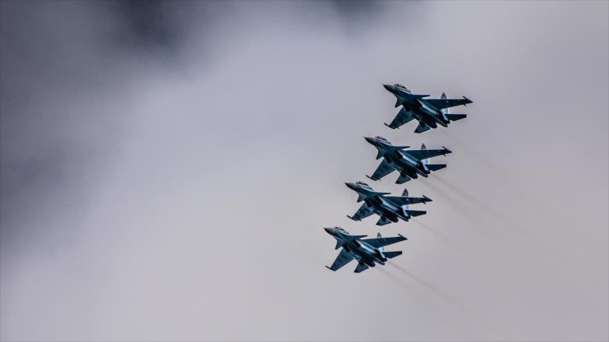 Los cazas del Ejército de Rusia.