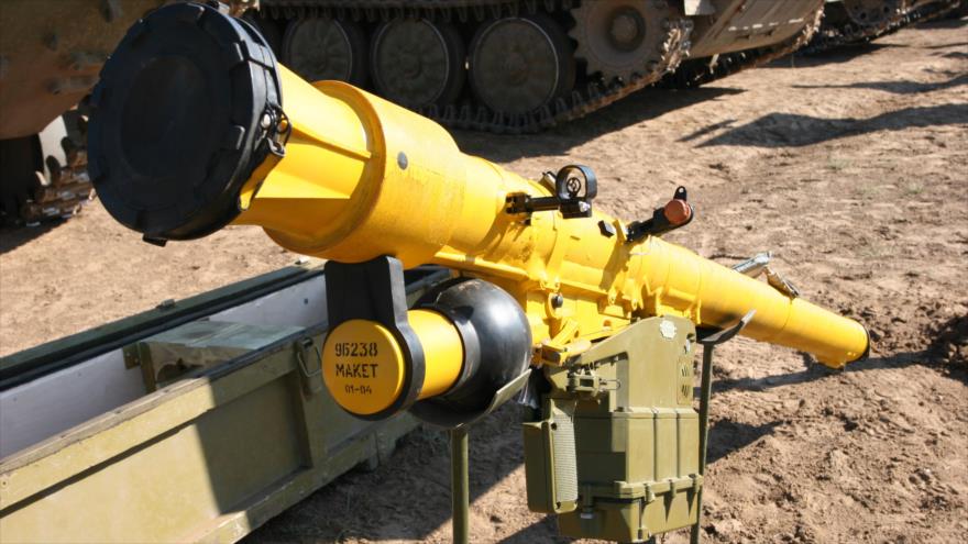 Un sistema de defensa aérea portátil 9K38 Igla, de producción rusa.