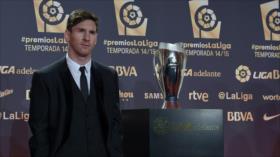 Messi, elegido mejor jugador y delantero de la Liga española 2014-15