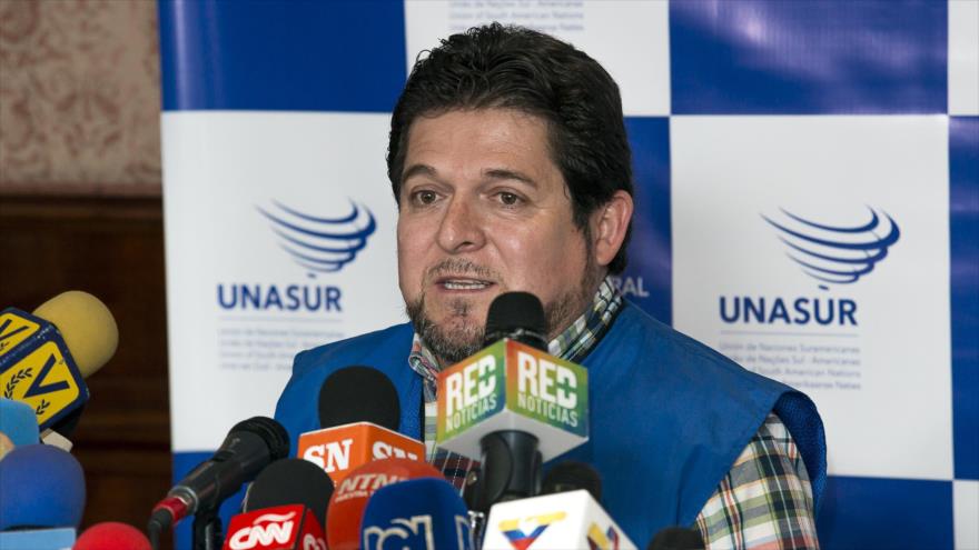 El coordinador general de la misión de acompañamiento internacional electoral de la Unasur, José Luis Exeni.