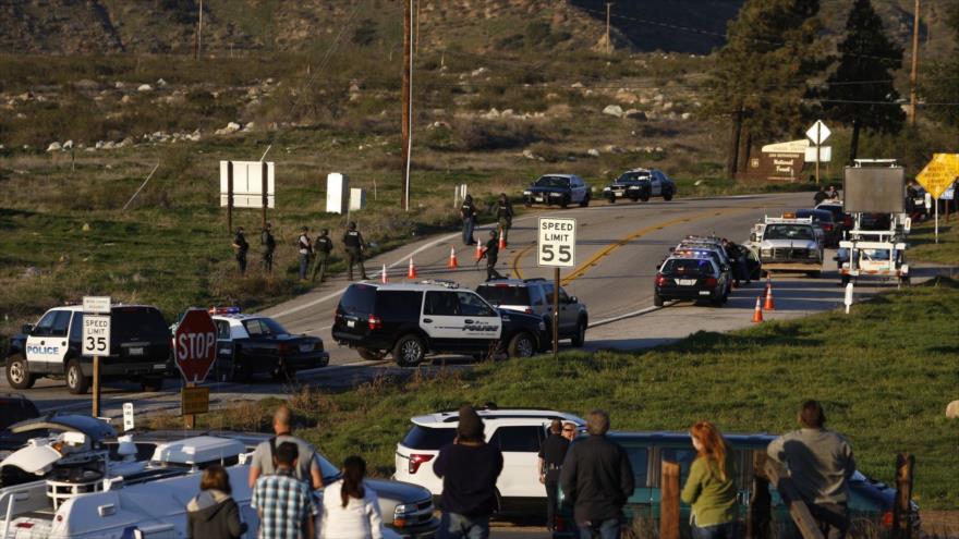 La Policía californiana en alerta tras el tiroteo en la ciudad de San Bernardino, al este de Los Ángeles, EE.UU.