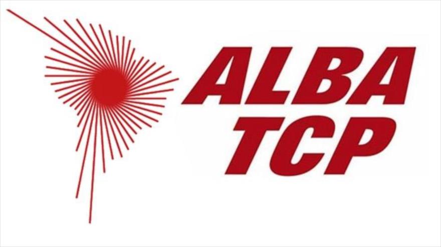 Logo de la Alianza Bolivariana para los Pueblos de Nuestra América – Tratado de Comercio de los Pueblos (ALBA-TCP), integrada por 12 países miembros de pleno derecho y por otros 3 observadores.