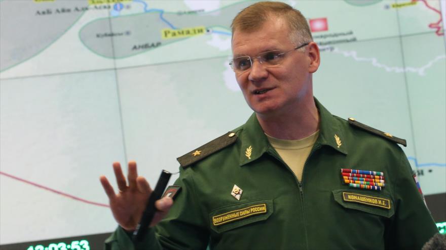 El portavoz del Ministerio ruso de Defensa, Igor Konashenkov.