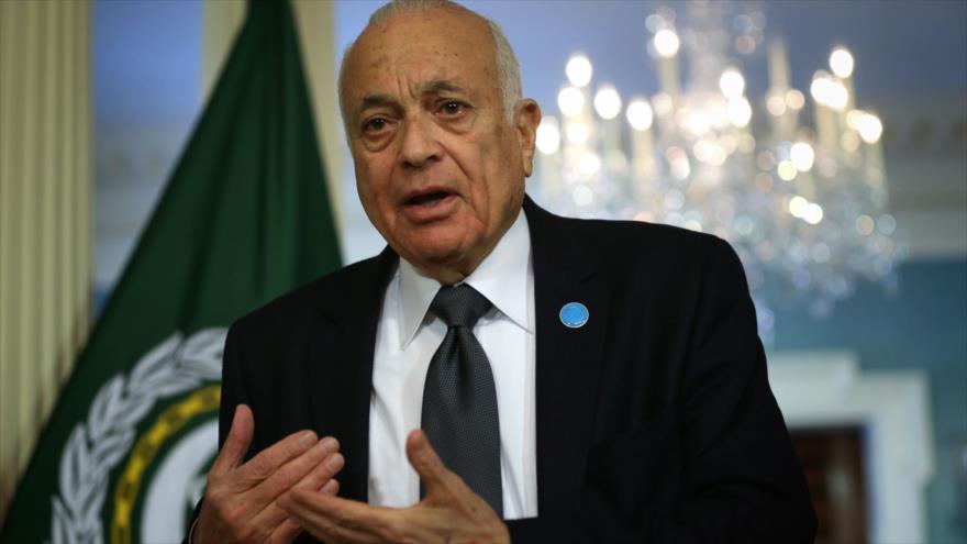 El secretario general de la Liga Árabe (LA), Nabil al-Arabi.