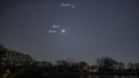 Video: NASA ofrece vista de Marte con Júpiter y Venus 