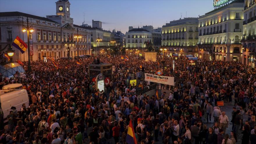 Marchan en Madrid contra la monarquía española