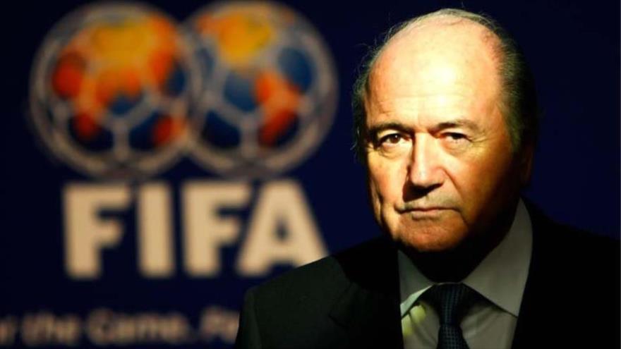 El presidente suspendido de la Federación Internacional de Fútbol Asociación (FIFA) Joseph Blatter.
