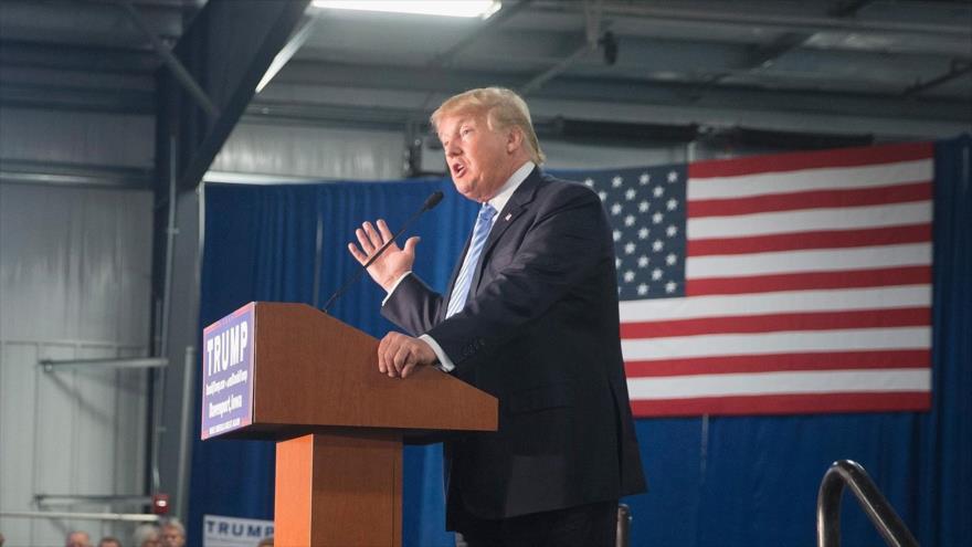 El precandidato republicano a la Presidencia de EE.UU. Donald Trump, en un acto de campaña celebrado en el estado central de Iowa, 5 de diciembre de 2015.