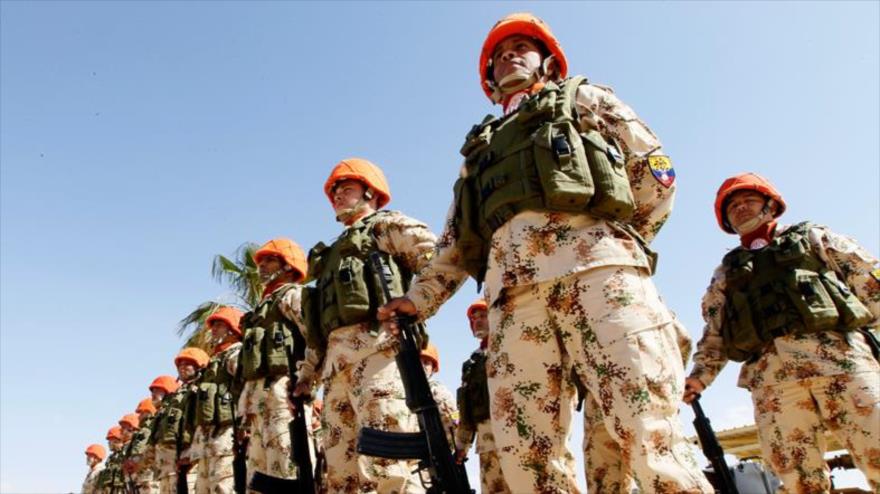 Batallón de soldados colombianos desplegados en Egipto.