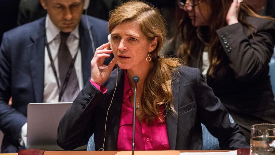 La representante permanente de Estados Unidos ante la ONU, Samantha Power, asume la presidencia rotatoria del Consejo de Seguridad de la ONU (CSNU) durante diciembre de 2015.
