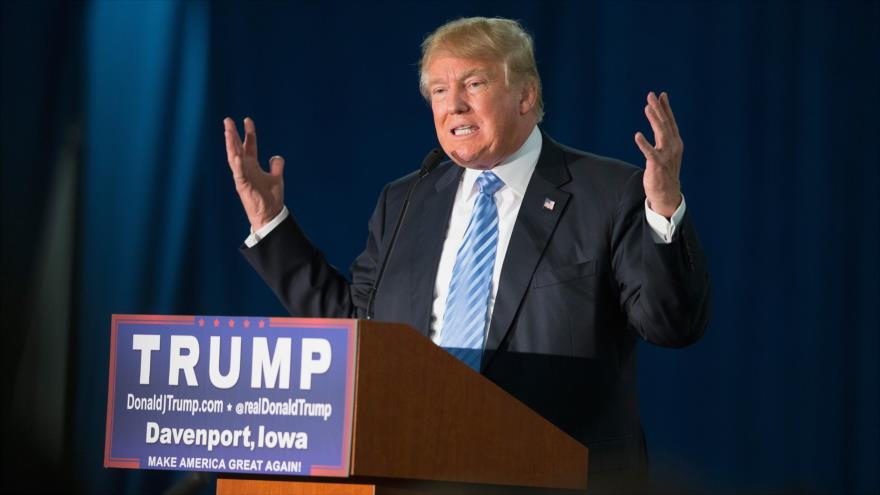 Precandidato republicano a la Presidencia de EE.UU., Donald Trump.