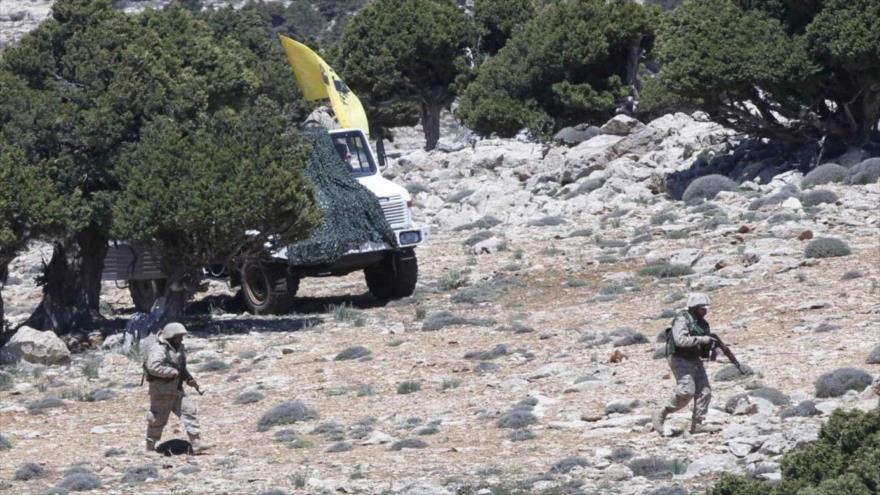 Combatientes del Movimiento de la Resistencia Islámica de El Líbano (Hezbolá).