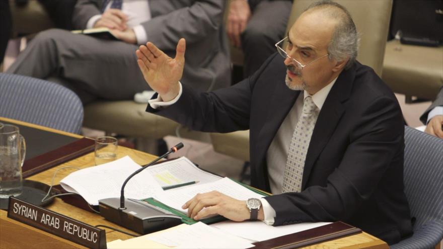 El embajador sirio ante las Naciones Unidas, Bashar al-Yafari. 