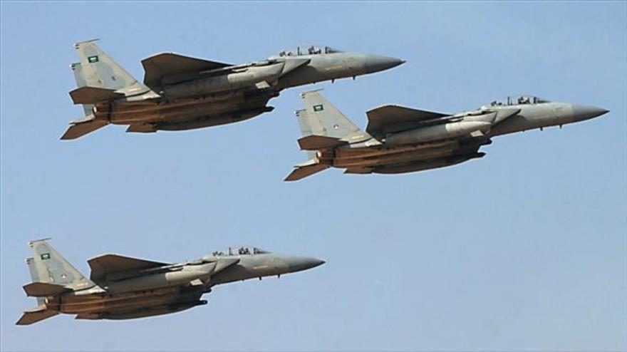 Aviones de combate de la Fuerza Aérea de Arabia Saudí.