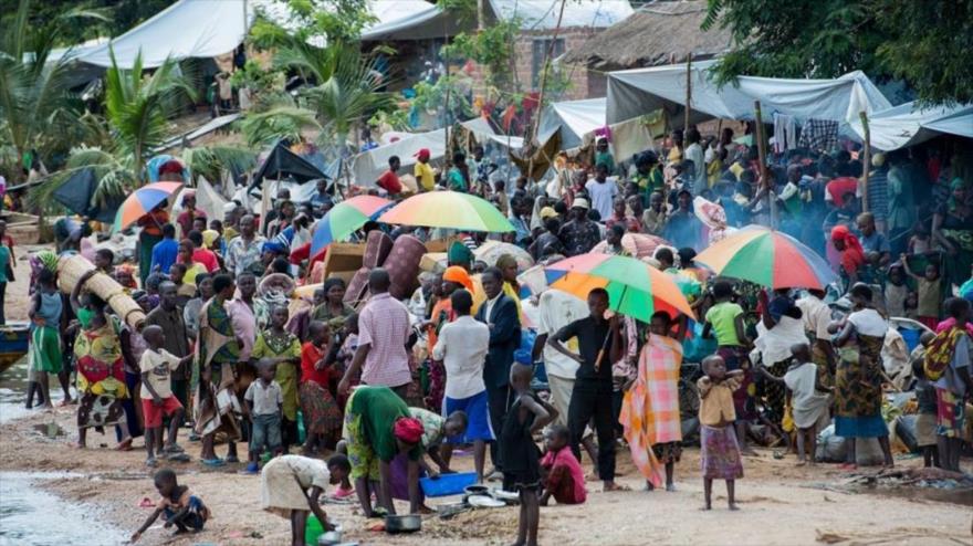 Burundeses desplazados por la violencia.