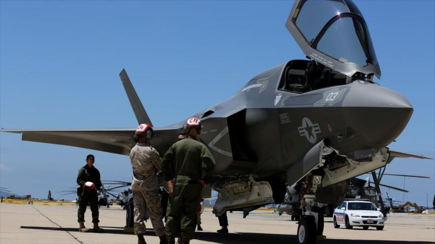 Un caza de quinta generación F-35B STOVL, de fabricación estadounidense.