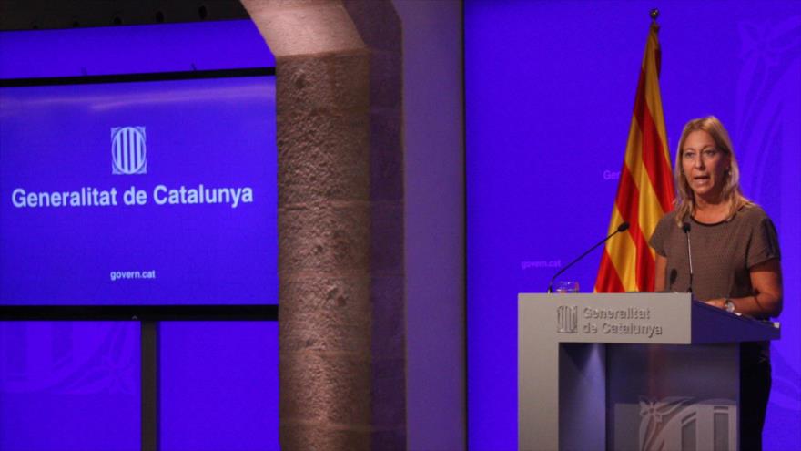 La vicepresidenta y portavoz de la Generalitat de Cataluña, Neus Munté.