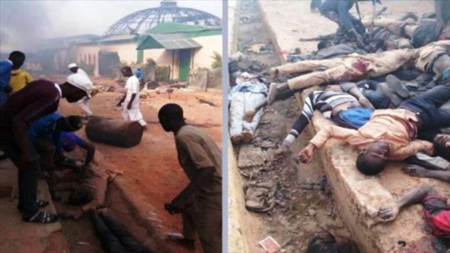 Víctimas de los ataques contra los musulmanes chiíes en el norte de Nigeria, 13 de diciembre de 2015.