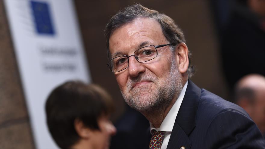 Mariano Rajoy, presidente del Gobierno de España, en la cumbre de la Comisión Europea en Bruselas, capital belga, 17 de diciembre de 2015.