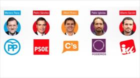 Candidatos a Presidencia votarán en Madrid, Barcelona y Málaga