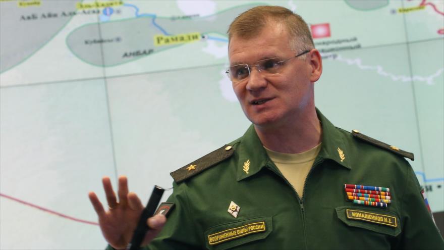 El portavoz del Ministerio ruso de Defensa, Igor Konashenkov.