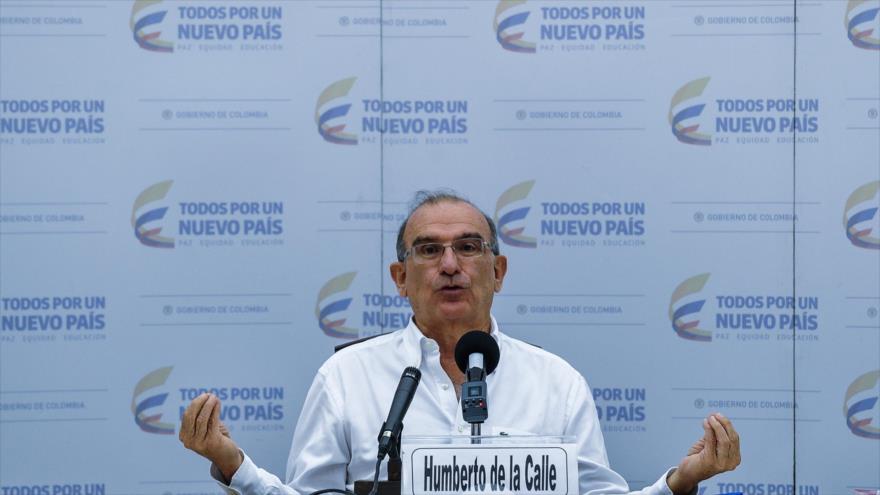 El jefe negociador del Gobierno colombiano en los diálogos de paz con las FARC, Humberto de la Calle.