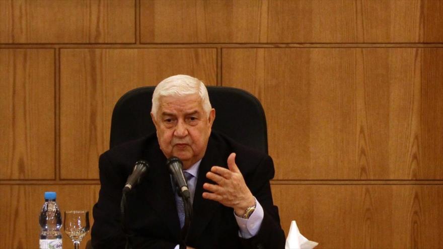 El canciller sirio, Walid al-Moalem.