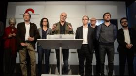 Separatistas catalanes presentan preacuerdo para formar gobierno