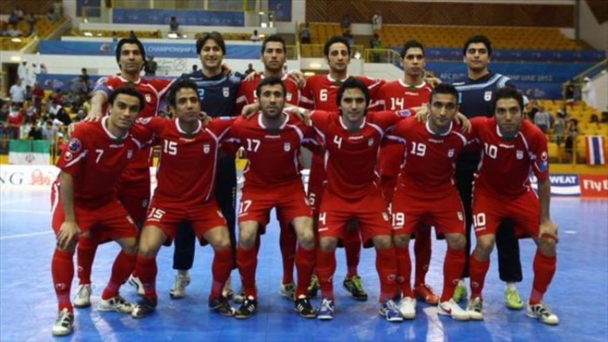 La selección iraní de fútbol sala.