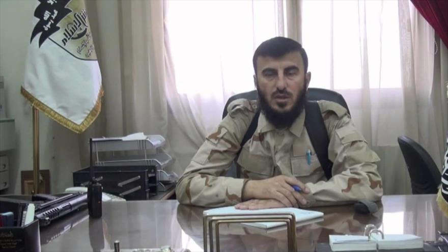 Zahran Aloush, el líder del grupo terrorista Yeish al-Islam.