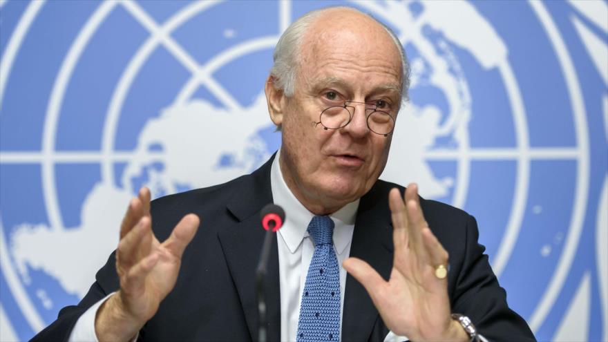 El enviado especial de la ONU para Siria, Staffan de Mistura.