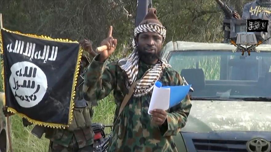 Abubakar Shekau, líder del grupo takfirí nigeriano Boko Haram.