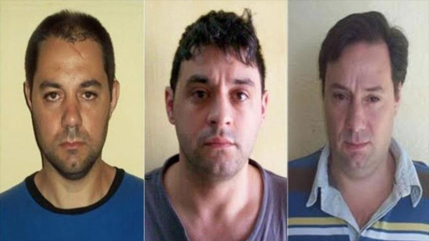 Los hermanos Christian y Martín Lanatta (dcha.) y Víctor Schillaci (centro). 