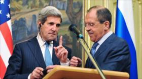 Lavrov y Kerry discuten sobre solución del conflicto en Siria por teléfono