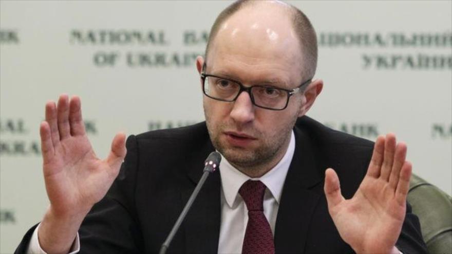 El primer ministro de Ucrania, Arseni Yatseniuk.