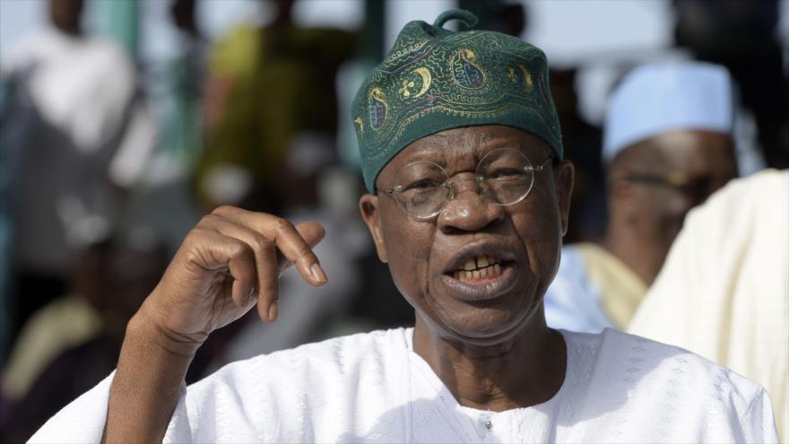 El ministro de Información y Cultura de Nigeria, Lai Mohammed.
