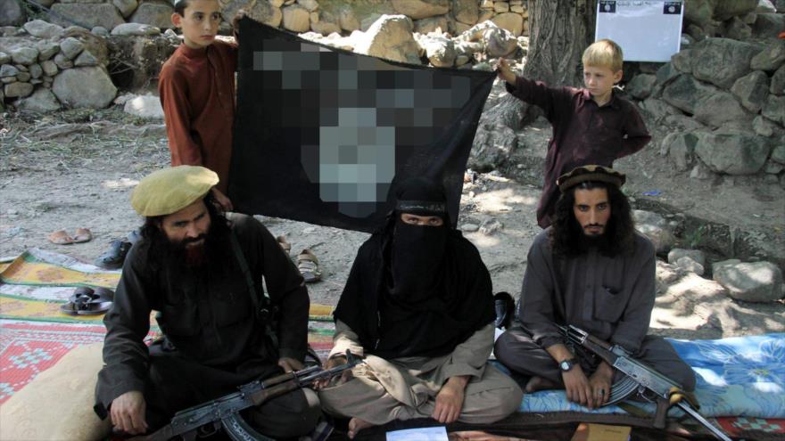 Miembros del grupo terrorista EIIL (Daesh, en árabe) en Wilayat Jorasán, zona situada entre Paquistán y Afganistán.