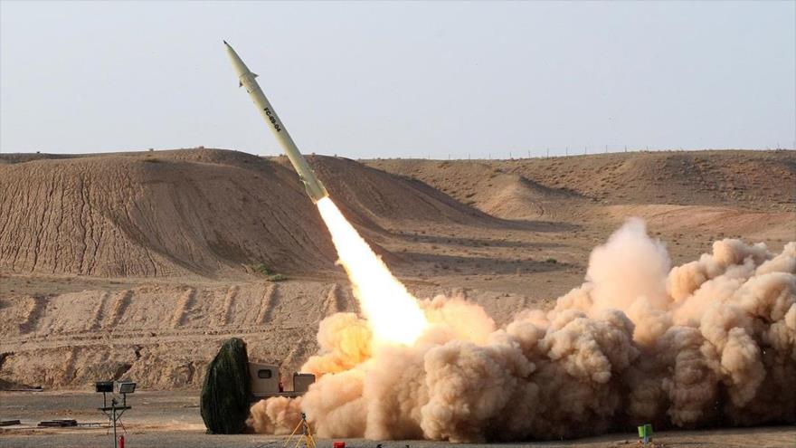 El misil Fateh (NP-110), fabricado y diseñado por los expertos iraníes.