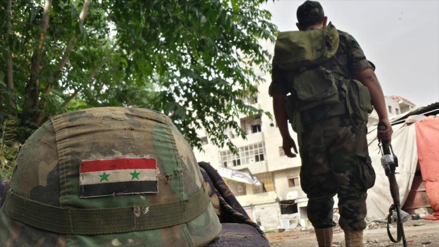 Un soldado del Ejército de Siria.