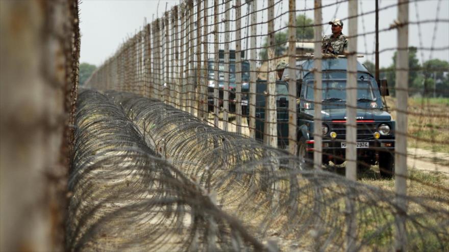 Frontera común entre La India y Paquistán.