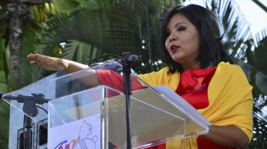 Gisela Mota, fotografiada el 1 de enero durante su juramento como alcaldesa.