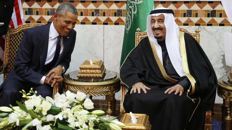 El presidente estadounidense, Barack Obama (izqda.), y el rey saudí, Salman bin Abdulaziz Al Saud.