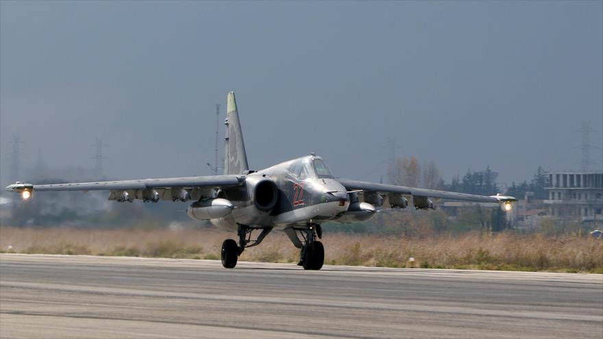 Avión de combate ruso que participa en la operación antiterrorista del país en Siria.